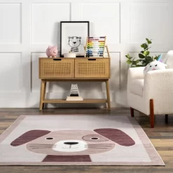 NuLOOM Rizzo Puppy Kids Machine Washable Area Rug -Children Furniture Store GUEST a25b14b5 b846 4c46 9f37 02302983a60c