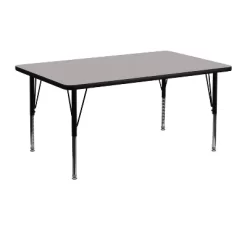 Emma And Oliver 24x48 Rectangle HP Laminate Adjustable Preschool Activity Table -Children Furniture Store GUEST a28c6f1d 5563 4699 bc8d 4af575ed2862