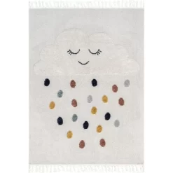 NuLOOM Marleigh Raindrop High-Low Kids Tasseled Area Rug -Children Furniture Store GUEST a32150c6 3f44 4844 8eb4 f4086a297a5b