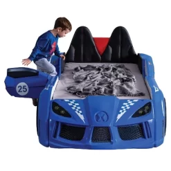 Twin Tarryton Car Bed With LED Lights And Sound - MiBasics -Children Furniture Store GUEST a34e0e0b 072a 4fd1 852c 57c5971be7b8