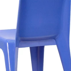 Flash Furniture 2 Pack Blue Plastic Stackable School Chair With Carrying Handle And 11" Seat Height -Children Furniture Store GUEST a4413144 f74f 47c0 aba7 1cfced966751