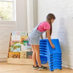 ECR4Kids Linking Stools, Children's Stackable Seat, Portable Floor Table, 4-Piece -Children Furniture Store GUEST a61e600e a5e5 4376 b4b1 2855e65b82f4