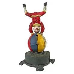 Design Toscano Spinning Acrobat Clown On Globe Authentic Iron Mechanical Bank -Children Furniture Store GUEST a64e3499 0363 470b 94a6 b55b7d17adc2