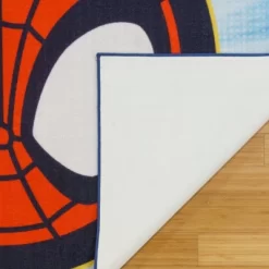 Marvel Spidey Circle 54"x78" Area Rug Blue -Children Furniture Store GUEST a703c698 cf23 4ad4 8976 0791df2b0eb7