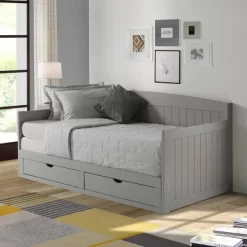King Harmony Daybed With Conversion Dove Gray - Alaterre Furniture -Children Furniture Store GUEST a7b11972 f9c9 456a aeac 250825026287