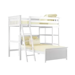 Max & Lily L-Shaped Twin Over Twin Bunk Bed With Bookcase 13 Max & Lily L-Shaped Twin Over Twin Bunk Bed With Bookcase -Children Furniture Store GUEST a88b0d97 c396 49ba 8bff 157cef7d55a5