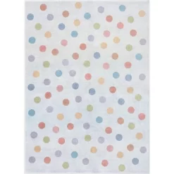 Well Woven Rainbow Polka Dots Apollo Kids Collection Multi Color Area Rug -Children Furniture Store GUEST a98d509d 054a 4c38 ac74 2df4a1f1cc55