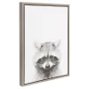 Raccoon Framed Canvas Art Gray (24"x18") - Uniek -Children Furniture Store GUEST aaad48de c896 4f12 95e3 2ecd1a48b66c