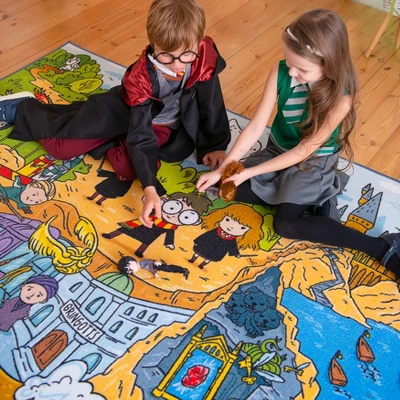KC CUBS | Harry Potter Wizarding World Boy & Girl Kids Adventure Activity Educational Learning & Game Nursery Bedroom Classroom Rug 7 KC CUBS | Harry Potter Wizarding World Boy & Girl Kids Adventure Activity Educational Learning & Game Nursery Bedroom Classroom Rug - Image 5
