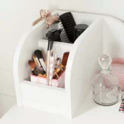 Vito Makeup Desk With Drawer Pure White/Pink - South Shore -Children Furniture Store GUEST ab008179 180c 4a56 8396 cec817f22349