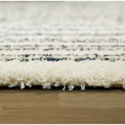 Forbes Striped Shag Kids' Rugs White - Balta Rugs -Children Furniture Store GUEST ab9cc049 0a26 4e3c b11c c2130f8800cc