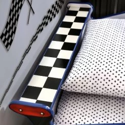 Twin Quessa Police Car Bed With Led Headlight Chair Black/White - HOMES: Inside + Out -Children Furniture Store GUEST ac076fe6 b74e 45f0 a899 e5218b4b9659