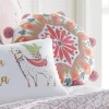 Alpaca Round Crewel Pillow - Homthreads -Children Furniture Store GUEST ac6c913a ce6b 49af b863 90be3009afa5