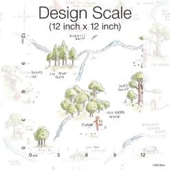 Winnie The Pooh 100 Acre Wood Map Peel And Stick Wallpaper - RoomMates -Children Furniture Store GUEST ad4971f9 0381 4536 b5b2 47299cf77ec3