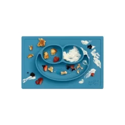 Ezpz Happy Mat Dining Plate - Blue -Children Furniture Store GUEST aeca8478 daa9 4419 924e cebcb9ea27cb