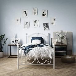 Twin Kids' Bombay Metal Bed White - Room & Joy -Children Furniture Store GUEST af02aa89 6960 4d98 911d 3c9504ccbb39