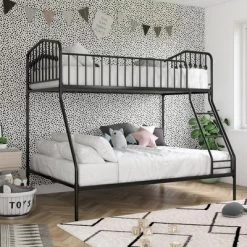 Twin/Full Kids' Bushwick Metal Bunk Bed - Novogratz