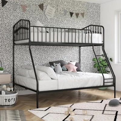 Twin/Full Kids' Bushwick Metal Bunk Bed - Novogratz 3 Twin/Full Kids' Bushwick Metal Bunk Bed - Novogratz