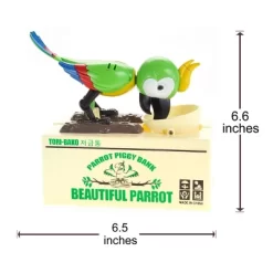 Insten Parrot Piggy Bank Robotic Coin Munching Toy Money Box, Green, 6.6x6.5 Inches 13 Insten Parrot Piggy Bank Robotic Coin Munching Toy Money Box, Green, 6.6x6.5 Inches -Children Furniture Store GUEST b106c517 0206 47e0 b1ce 0d1b2741c5fb