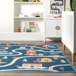 NuLOOM Zita Neighborhood Machine Washable Kids Area Rug -Children Furniture Store GUEST b1f2bed9 da48 4b35 ab83 78a7d4be1133