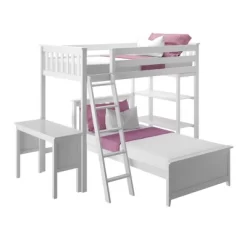 Max & Lily L-Shaped Twin Over Twin Bunk Bed With Bookcase And Desk -Children Furniture Store GUEST b3a82fef 0517 4289 866b 7d8b63c13af4