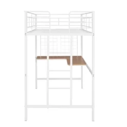 Twin Metal Loft Bed With Desk And Metal Grid - ModernLuxe 20 Twin Metal Loft Bed With Desk And Metal Grid - ModernLuxe -Children Furniture Store GUEST b3b36c0c 1327 4d43 b523 6da3eb24abce