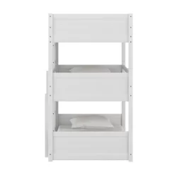 Twin Capri Wood Triple Bunk Bed White - Hillsdale Furniture -Children Furniture Store GUEST b3d9c45d 10e3 41b8 beba 5d788f9b66d5