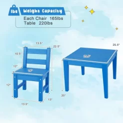 Costway 3PCS Kids Table & 2 Chairs Set Outdoor Heavy-Duty All-Weather Activity Table Set 17 Costway 3PCS Kids Table & 2 Chairs Set Outdoor Heavy-Duty All-Weather Activity Table Set -Children Furniture Store GUEST b4b6c682 b73b 4884 a712 ae7dbf66e57a