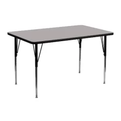 Flash Furniture 24''W X 48''L Rectangular HP Laminate Activity Table - Standard Height Adjustable Legs -Children Furniture Store GUEST b4cdfe64 d3a0 4ed4 8e25 66126a730a22 1