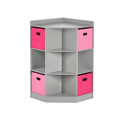 5pc Kids' Corner Cabinet Set With 4 Bins Set - RiverRidge Home 5 5pc Kids' Corner Cabinet Set With 4 Bins Set - RiverRidge Home - Image 3