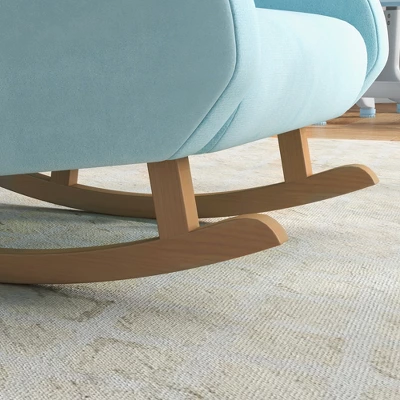 Qaba Kids Rocker Armchair, Children Rocking Chair For Nursery Playroom Preschool, With Solid Wood Legs, Anti-Tipping Design, For 1.5-5 Years 7 Qaba Kids Rocker Armchair, Children Rocking Chair For Nursery Playroom Preschool, With Solid Wood Legs, Anti-Tipping Design, For 1.5-5 Years - Image 5