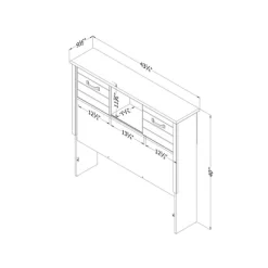 Ulysses Bookcase Headboard Winter Oak - South Shore -Children Furniture Store GUEST b62c8ed2 4a0c 473e acac 9fd4768f1bdc