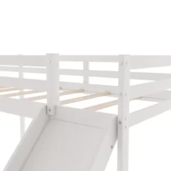 L-Shaped Twin Size Loft Bed With Ladder And Slide - ModernLuxe -Children Furniture Store GUEST b6bc6937 9f1d 4468 a751 4a7b4727510b