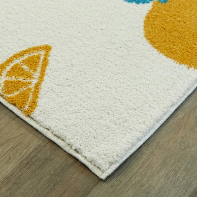 Lemons Kids' Rugs White - Balta Rugs 5 Lemons Kids' Rugs White - Balta Rugs - Image 3