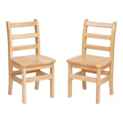 ECR4Kids Three Rung Ladderback Chair, Classroom Seating, Natural, 2-Pack -Children Furniture Store GUEST b8d24b09 0f5e 4fd0 952c 8941ecf520ca