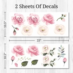 Pastel Floral Wall Decor - Decalcomania -Children Furniture Store GUEST ba2bae87 a20d 4892 8b8c aa5370981ffc