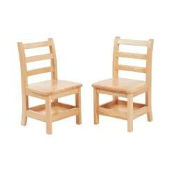 ECR4Kids Three Rung Ladderback Chairs With Storage, 2-Pack - Natural -Children Furniture Store GUEST bab24b9a 16ca 4f16 b7e0 0e30320dba33