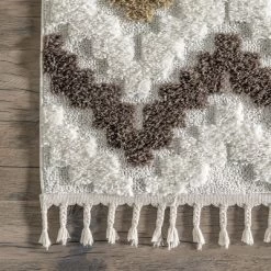 Sage Wavy Stripes Kids Tassel Area Rug -Children Furniture Store GUEST bb728466 6ffd 4f49 a7d1 6cb818dfb342