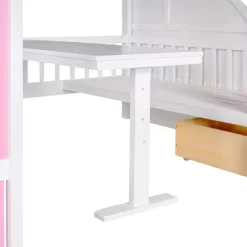Full-Over-Full Bunk Bed With Changeable Table, Separable Bunk Bed Turn Into Upper Bed And Down Desk-ModernLuxe -Children Furniture Store GUEST bcf3587a 4990 4fec 8d53 0cac4ac0641d