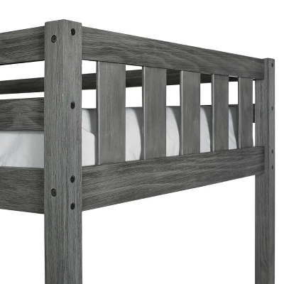 Twin Crosswinds Complete Loft Bed Wirebrush Gray - Hillsdale Furniture 7 Twin Crosswinds Complete Loft Bed Wirebrush Gray - Hillsdale Furniture - Image 5