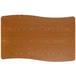 Flash Furniture 28"W X 47.5"L Rectangle Wave Flexible Collaborative Thermal Laminate Activity Table - Height Adjustable Short Legs -Children Furniture Store GUEST be222eb6 3ae1 4ea6 a8d7 71464eeb9459