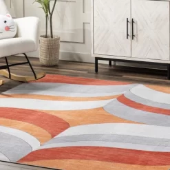 NuLOOM Ilana Retro Machine Washable Kids Area Rug -Children Furniture Store GUEST be2fa3a9 dcc5 48c3 913a 5050a049ac16