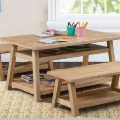 ECR4Kids Sit N' Stash Rectangular Table, Classroom Storage, Natural 7 ECR4Kids Sit N' Stash Rectangular Table, Classroom Storage, Natural -Children Furniture Store GUEST bf107c80 0a2e 46bd a966 bd3513ca9dee