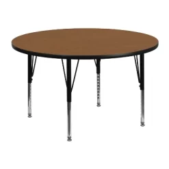 Flash Furniture 48'' Round Thermal Laminate Activity Table - Height Adjustable Short Legs -Children Furniture Store GUEST bf41c4a7 daa3 468f b877 9766788fa78a