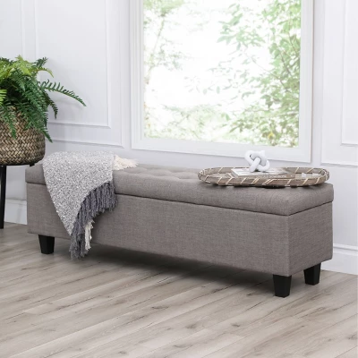 Ben Tufted Storage Ottoman - Abbyson Living 3 Ben Tufted Storage Ottoman - Abbyson Living