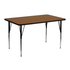 Emma And Oliver 24x48 Rectangle HP Laminate Adjustable Activity Table -Children Furniture Store GUEST c01e8887 2071 4ad2 b82a 0392c8108ee1