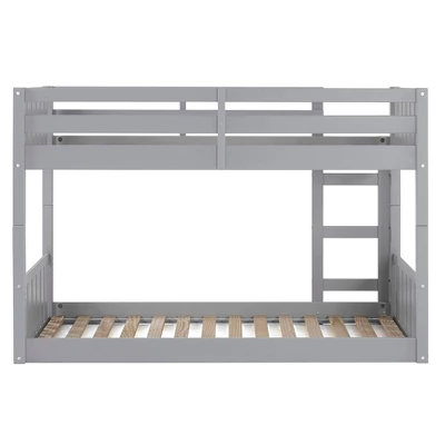 Twin Over Twin Wood Detachable Slat Bunk Bed - Saracina Home 9 Twin Over Twin Wood Detachable Slat Bunk Bed - Saracina Home - Image 7