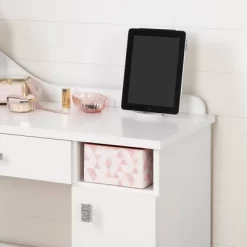 Tiara Makeup Desk Pure White - South Shore -Children Furniture Store GUEST c1981a5b 7efb 4c37 aff9 f26f2d39460e
