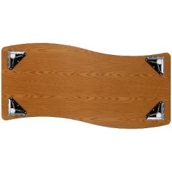 Flash Furniture 26"W X 60"L Rectangle Wave Flexible Collaborative Thermal Laminate Activity Table - Height Adjustable Short Legs -Children Furniture Store GUEST c1a90ce1 c2cf 47c2 b2fc f29111c4537b