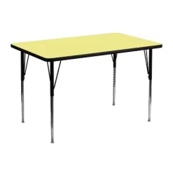 Emma And Oliver 30x48 Rectangle Laminate Adjustable Activity Table -Children Furniture Store GUEST c2cc41a1 fa56 496b 89d8 0c786d5e89a0